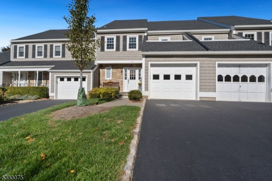 Beautifully updated and move-in ready, this spacious 3-bedroom, 2.5-bath Blakely II model townhouse offers comfort, style, and a highly desirable Mendham Commons lifestyle. The sun-filled main level features gleaming hardwood floors, crown molding, and a gracious open flow between the living & dining rooms. The living room showcases a gas fireplace and large windows, while the kitchen impresses with granite countertops, stainless steel appliances, tile backsplash, and ample cabinetry perfect for cooking & entertaining. Upstairs, the primary suite provides a private retreat with a custom walk-in closet featuring built-in shelving and a beautifully renovated ensuite bath, a double vanity, modern fixtures, & a glass-enclosed shower. Two additional bedrooms share an updated full bath; one with a private balcony that captures abundant natural light?a perfect spot for morning coffee or quiet relaxation. The second-floor laundry adds convenience. The finished basement adds valuable living space with multiple bonus rooms ideal for a home office, gym, or playroom, plus abundant storage. Enjoy outdoor dining or relaxing on the private deck surrounded by mature landscaping. Resort-style community amenities include indoor and outdoor pools, tennis courts, fitness center, sauna, clubhouse, playground, and walking trails along Patriot?s Path. Conveniently located near Mendham?s charming downtown, top-rated schools, and local shops, this home combines modern updates with timeless appeal.