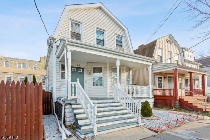 Detached home with easy access to everything!  Well-maintained Colonial offers two bedrooms, one full bathroom and a office/guest room on a quiet, tree-lined street in Irvington. Situated in the heart of Essex County, this home is ideal for commuters traveling to midtown Manhattan and all areas of New Jersey with quick access to the Garden State Parkway and other major roadways, including Routes 280, 78, and 22. Schools are only about half a mile away, with stores, restaurants, and parks all within easy reach. A welcoming front porch brings you inside to hardwood floors and light-filled rooms including a large living room, a dining room, and an eat-in kitchen featuring granite countertops, tile backsplash, stainless steel appliances, and plenty of cabinet space. From the kitchen, step outside to the large deck in the deep and fully fenced-in back yard " perfect for warm weather cookouts or relaxing around a fire pit. The second floor consists of the primary bedroom with a large closet, one additional bedroom, a convenient room that could be use as an office or guest room, and a full hallway bathroom. A full basement with a laundry area offers lots of storage and vast possibilities. 2021 ROOF.