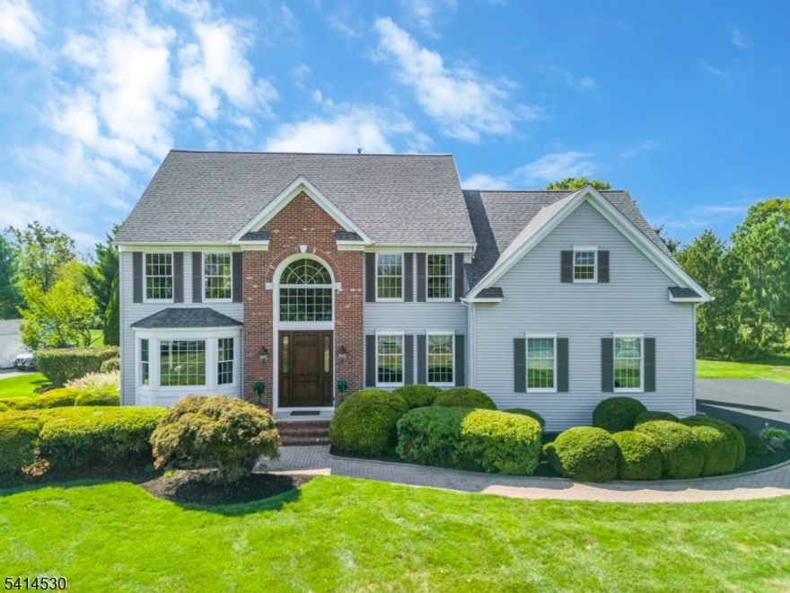 Immaculate Colonial w/Chef's Kitchen & Resort-Style Backyard. Step into timeless elegance w/this beautifully upgraded & superbly maintained 4BR, 2.5-bath home, where every detail has been thoughtfully curated for comfort & style.The heart of the home is a custom kitchen featuring high-end Wolf & Sub Zero appliances, sleek counters, & ample, custom crafted, cherry cabinetry perfect for culinary enthusiasts & entertainers alike. The 8ft mahogany front door is a masterpiece to behold, & welcomes you in to the sunlit foyer. Desirable office, 2 story FR w/gas FP & custom built mantle, mahogany floors & extensive custom millwork throughout complete the main level. Upstairs, 4 spacious BRs offer serene retreats, while the primary suite boasts a luxurious bath & 2 WICs. The backyard oasis, backing to preserved land & complete w/sparkling IG pool, expansive patio, built-in firepit & lush landscaping is ideal for summer gatherings or quiet relaxation. Pristine finishes throughout & a layout designed for modern living, this home is truly move-in ready. A rare find in immaculate condition, it offers proximity to top rated schools, quaint downtowns of Clinton & Flemington w/eateries, brewpubs, & eclectic shops. Discover bucolic Hunterdon Cty, boasting outdoor activities incl. hiking, biking, horseback riding, fishing & kayaking. Many scenic trails lakes, & rivers. Embrace the quintessential charm & endless possibilities of this exceptional home & its surroundings. Newer roof & systems.