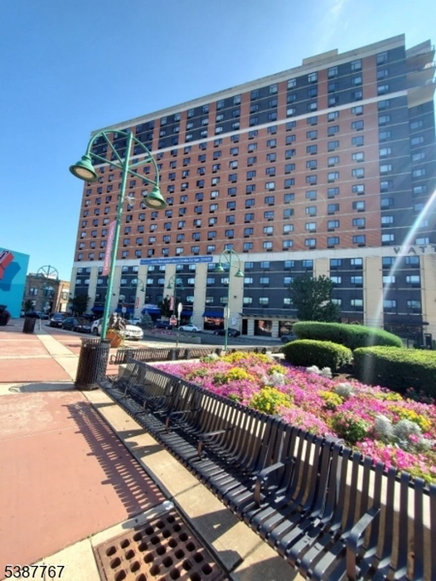 Skyview Luxury, where you and your guests are greeted by the Concierge!  This 1bedroom condo offers everything you need from stackable washer and dryer, dishwasher, ample storage space, and more!  Amazing views that span from NJ's Forest to NYC's Skyscrapers from the condo or the Roof Top Lounge!  The Fitness Center is conveniently located in the building along with a common area that can be reserved for meetings, gatherings or any special occasion!  NJ Transit is literally across the street.  On street parking in the area and parking garages are located in the area as well!  All roads lead to somewhere, Route 1&9, NJ Turnpike, GS Parkway all within minutes but, you may want to stay in town to enjoy the restaurant adjacent to the Skyview.  Downtown Rahway features fine dinning and entertainment all within walking distance.  Hamilton Stage, Union County Performing Arts Center,"The "World Famous" Waiting Room, and so much more! Shopping, Houses of Worship, Post Office, Police Station all in the neighborhood.