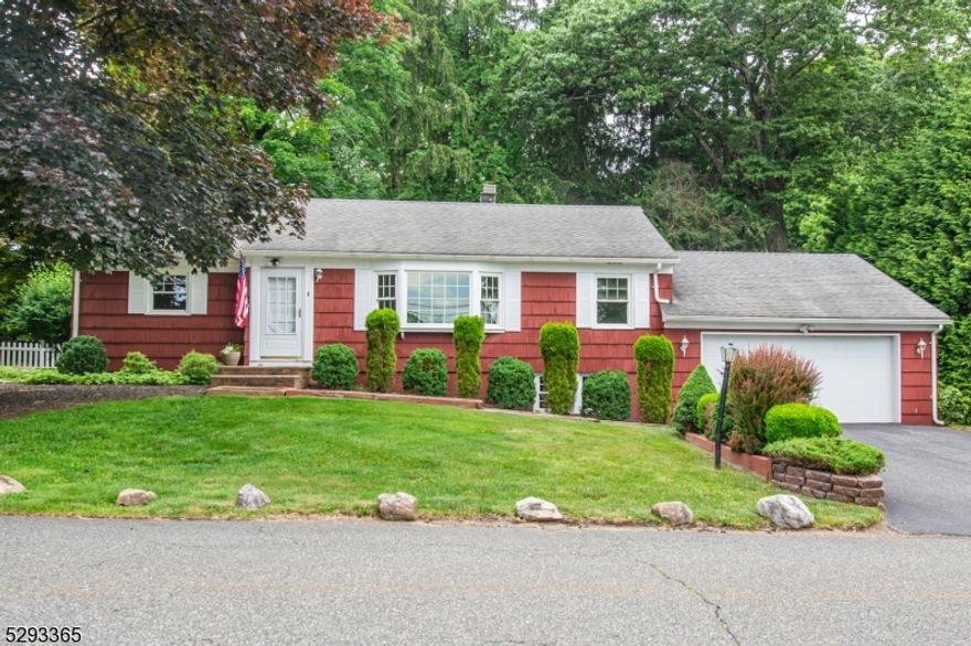 Charming & nicely updated! One floor living sweetly nestled on the corner of a quiet neighborhood. Meticulously maintained!! Boasts tons of great features throughout with beautiful hardwood floors. Three generous sized bedrooms and an updated full bath. Open and bright living room and dining room. Functional kitchen with tons of cabinet space. Sweet sunroom is great for entertaining or enjoying your morning coffee! Nicely set off the backyard deck. The two car garage and basement space provides for plenty of storage space and potential for additional living. Closets throughout, and the lower level includes a full laundry room & bathroom for added convenience. This home is ideally located on a quiet street, yet close to the Rockaway Mall, Routes 80 and 46, and just minutes from the town beach, recycling center, library, and scenic hiking trails. Meticulously maintained and beautifully presented, this gem is sure to sell quickly. Don't miss the opportunity to make it yours!