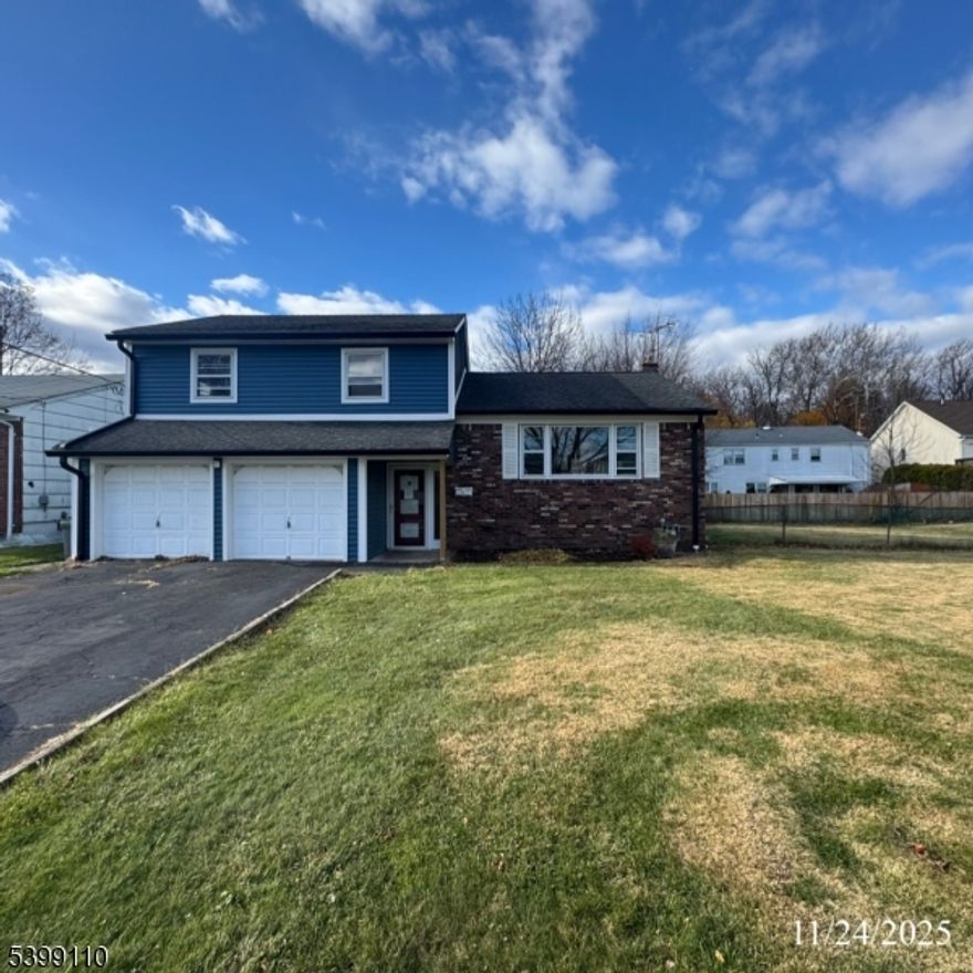 Spacious 3-Bedroom, 3-Bath Split-Level ! This inviting split-level home offers three bedrooms and three full baths. Featuring newer vinyl siding, roof, and gutters, a 2-car attached garage, and a fenced backyard, the property also includes central air conditioning for year-round comfort. While the home boasts great bones and recent exterior updates, it does need some interior repairs and cosmetic improvements. The property is close to major highways, mass transportation, schools, and shopping. Please note: The property is in an AE flood zone and requires flood insurance.