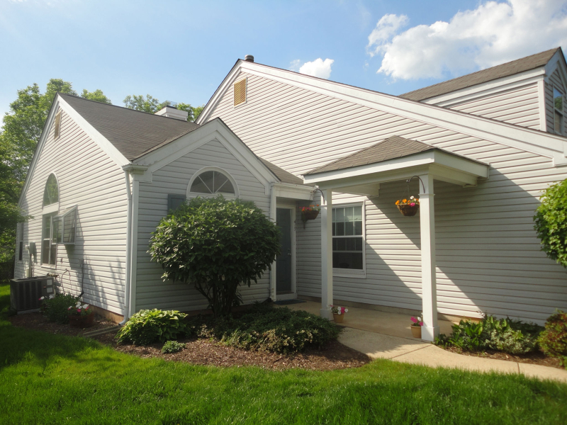 Looking for privacy? This duplex offers the ideal solution ? share just one wall with your neighbor, with no one above or below your space. Enjoy a private backyard with a storage shed and a newly renovated patio which is accessible by your living room door. (Furniture not included.) The interior features include two freshly painted bedrooms and updated bathrooms with granite counters.  Enjoy entertaining in the spacious living room/dining room area.The kitchen offers newer stainless steel appliances, granite countertops, cherry cabinets, food disposal and a breakfast bar. There is a full size washer and dryer in the unit. This unit offers plenty of windows that bring in tons of natural lighting and it is complemented by laminate flooring throughout. There are two designated parking spots. The rental also includes use of the association pool, tennis courts, jogging paths and bike paths, exercise room and clubhouse.  A variety of dining and shopping options are nearby. This is a non-smoking unit and the fireplace is not for tenant use. All applicants 18 and over must provide a NTN credit check and proof of income with 12 months of pay stubs. Tenant must secure tenant insurance prior to occupying unit. Tenant pays first $100 of each repair. Pets considered on a case by case basis.