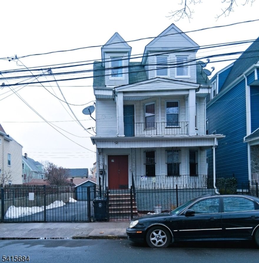 Welcome to 37 Springdale Avenue in the North section of Newark, a versatile 3-family home offering excellent investment potential, the first floor is owner occupied. The vacant second floor features beautiful hardwood floors, 2 bedrooms, Outside, enjoy a 1-car detached garage and a private yard area. The property is ideally located near schools, shopping centers, houses of worship, and the world-famous Branch Brook Park, known for its cherry blossoms, walking trails, and year-round recreation. Commuters will appreciate the proximity to NJ Transit bus lines, light rail, and major highways, offering quick access to Downtown Newark, universities, and NYC. Whether you're an investor or an owner occupant, being sold strictly as is, and buyer is responsible for applying for and obtaining all required City of Newark certificates to close