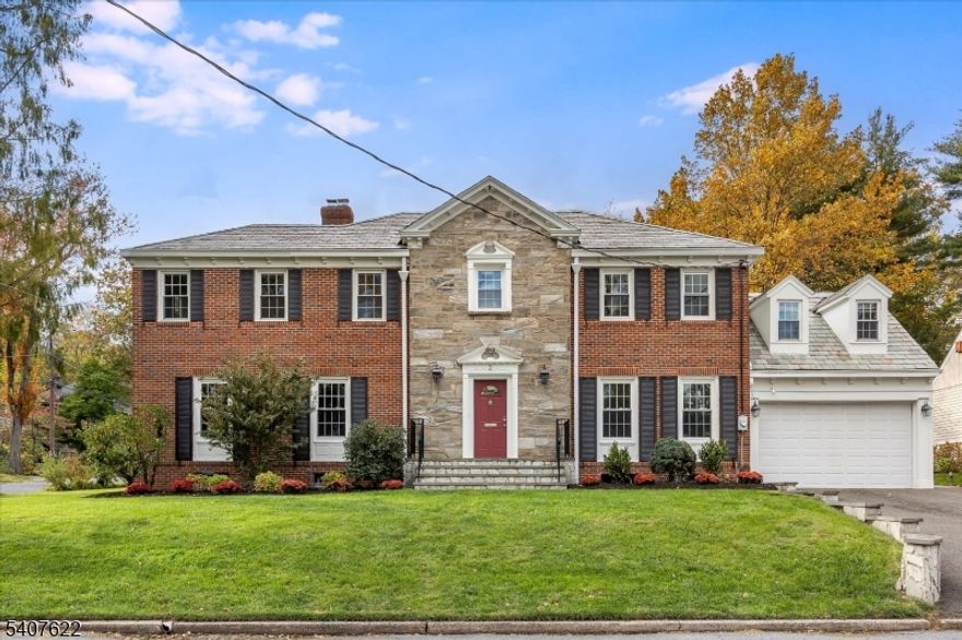 Tucked on the corner of a beloved Maplewood cul-de-sac, this inviting 5-bedroom, 3.2-bath center hall colonial blends generous space with thoughtful updates throughout. Designed for both everyday living and gatherings, the layout offers effortless flow for entertaining while allowing everyone their own retreat. The refreshed kitchen features freshly painted cabinetry, new backsplash, updated hardware and lighting, Bosch dishwasher, and Wolf microwave and wall oven, opening seamlessly to the family room. Hardwood floors have been refinished and interiors freshly painted, creating a bright, move-in-ready feel. The private primary suite offers a renovated spa-like bath, walk-in closet, and sunning patio with new railing. Additional baths have been updated for modern comfort, including heated floors in the 2nd floor main bath. A finished lower level with French drain system provides flexible space for movie nights, fitness, or a home office. Major improvements include replaced windows, newer hot water heater, new garage door opener with wireless entry, EV charger, refreshed lighting throughout, and new washer/dryer. Outside, enjoy the newly fenced yard, updated patio and landscaping, and charming Tiki Bar. In winter, the front hill becomes a neighborhood sledding favorite. Close proximity to schools, parks, Maplewood Village, and direct NYC trains, 2 Hemlock Ct offers comfort, convenience, and an elevated yet easy lifestyle.