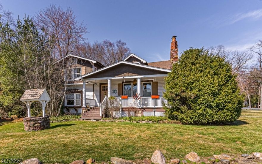 Old World Charm Lakestyle Home in Desirable Indian Lake. Quietly Elegant w/myriad of charming features, doors, beams, wide HW floors, shiplap, decorative antique stained glass, light fixtures, that all lend a touch of authenticity to this Indian Lake classic. Wood tones, bright natural finishes & hushed paint tones create an element of serenity. Exceptional living & entertaining space between the formal living room, family room & large eat in kitchen w/high ceilings, an abundance of natural light & access to deck. Stunning wood burning fireplace. Cozy pockets of snuggle space throughout. Bedrooms on every level offer versatility. Two updated full baths. Park like, private paver patio with outdoor prep area, granite countertops & fireplace. Large shed with loft storage. Corner property, gorgeous front lawn, lemonade front porch, perennials & mature trees. Unique Lake Style Dream Home in a wonderful neighborhood! Located only a few minutes drive to Downtown Denville, NYC Midtown Direct train/bus & easy access to Rt 80, 10, 46, 287. Great school systems. Located in the heart of Indian Lake which offers (with membership) 3 beaches, clubhouse, bar & year-round activities for all ages. Motor boats allowed! Hurry! *Property record card states 3 bdrms