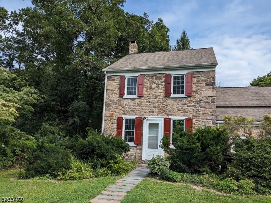 Circa 1840 charming wing apartment attached to a farmhouse situated on 32 acres. First floor features an eat-in kitchen and living room. Second level features bedroom, main bath, office and a walk-up attic for storage. The living room features pumpkin pine floors and a wood burning fireplace insert with heatilator. Exclusive laundry facility with washer and dryer in the basement accessed from outside entry.  Situated on the outskirts of historic Sergeantsville and midway between historic Flemington and Stockton-Lambertville.  No pets allowed, applicant must pass NTN credit-background check. 1 1/2 month security, 1st month rent in advance.