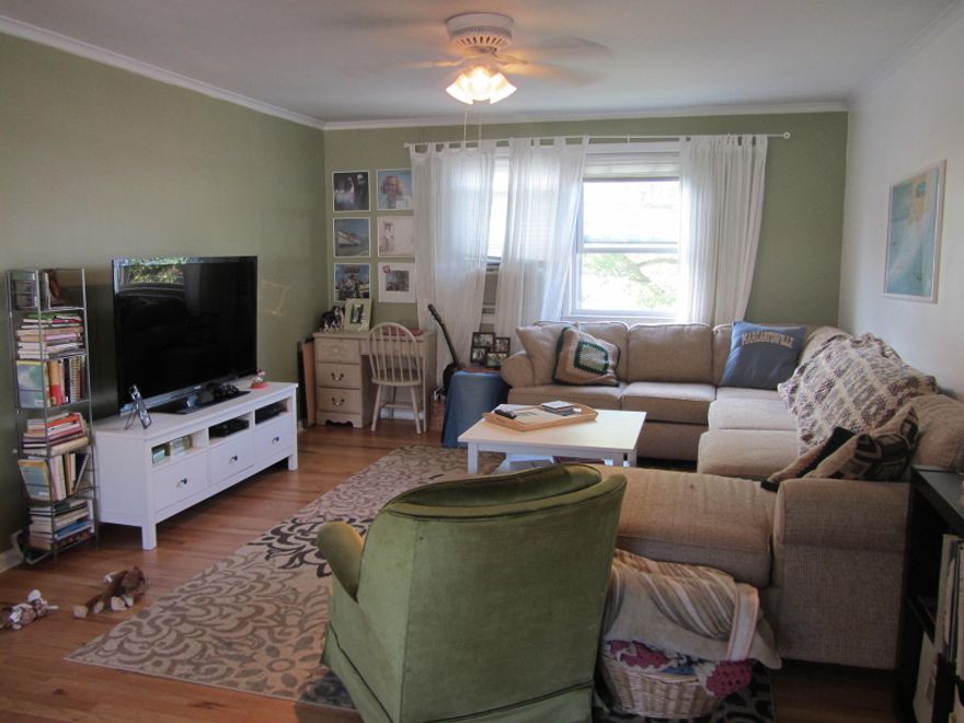 This spacious 2 bedroom is convenient to shops, restaurants as well as near beautiful Verona Park.  Montclair is a short distance away with so many ethnic restaurants, the Montclair museum, the Wellmont theatre and lots more!!  Rooms are generous in size and there are hardwood floors.  The condo is set back from the main road.  The refrigerator and dishwasher have been recently replaced as well as there are new windows throughout.  Laundry is in the building and there is a storage area assigned.  Garages are available for rent if available.  Owners can have pets however if rented tenants cannot.  Maintenance includes: heat, hot water, sewer, trash and water as well as the common maintenance areas.  Nice location on the "circle".  NY transportation nearby.  Well kept complex.