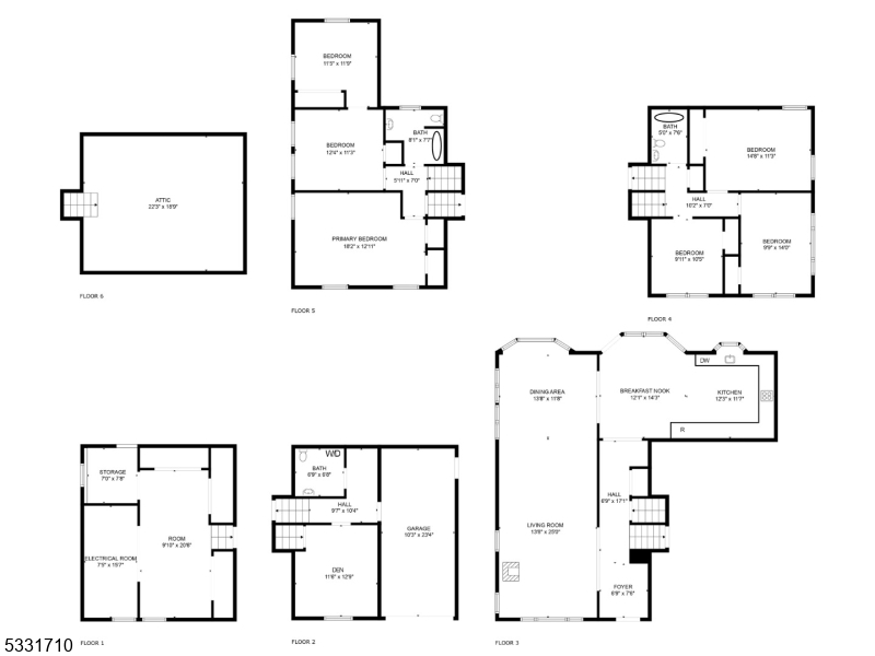 Ideally located in Hohokus, this 2,533 sq. ft. 5-bedroom, 2.5-bath home is a true find. The living room, complete with a wood-burning stove, flows into a dining room adorned with detailed moldings. A modern eat-in kitchen features custom cabinetry, stainless steel appliances, and Corian counters, opening to a fenced backyard with a cozy hardwood deck imagine hosting barbecues or enjoying peaceful mornings with coffee. Three bedrooms and a skylit full bath occupy the second level, while the top level includes two additional bedrooms and another full bath. A bonus room, laundry, and half bath complete the ground floor, with additional storage in the basement. Is this the perfect space to create new memories?