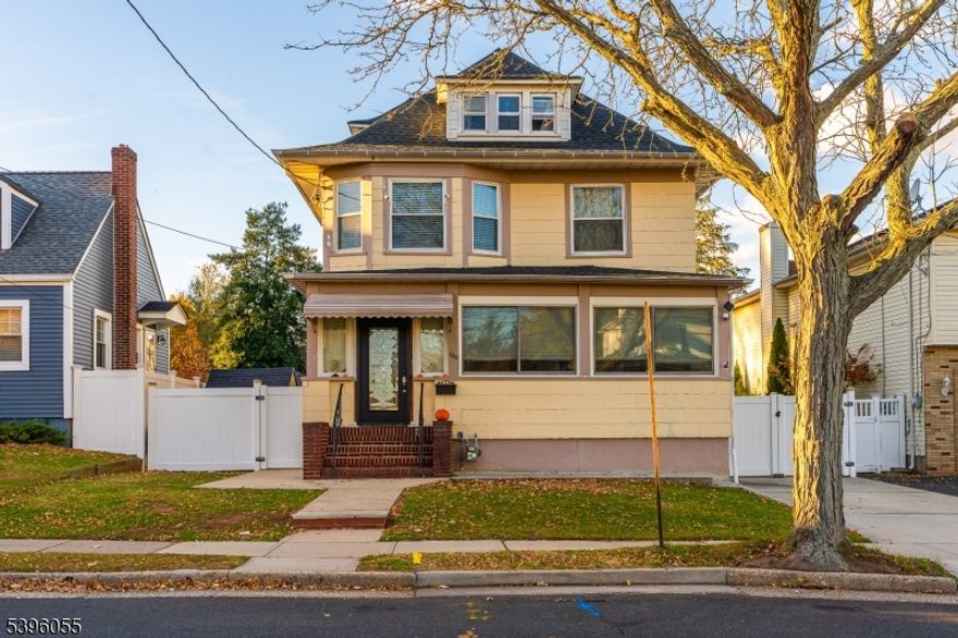 Welcome to this beautifully updated and lovingly maintained home, a perfect blend of modern luxury and timeless charm. Step inside and be greeted by soaring 9-foot ceilings, elegant  and original pocket doors that highlight the home's classic character.The heart of the home features a newly renovated, modern-design kitchen showcasing sleek finishes, stylish cabinetry, and contemporary fixtures perfect for cooking, entertaining, and everyday living. The bathrooms have also been thoughtfully redesigned with a fresh, modern aesthetic, offering a spa-like experience throughout.The spacious, fully finished basement adds even more versatility, ideal for a recreation room, media space, home office, gym, or additional storage.Perfectly situated in the heart of Linden, you're just moments from shopping, dining, parks, and major transportation routes. Commuters will love the convenience only 15 minutes to the Linden Train Station and a quick 30-minute train ride to NYC.Move-in ready, beautifully upgraded, and perfectly located this home truly has it all.