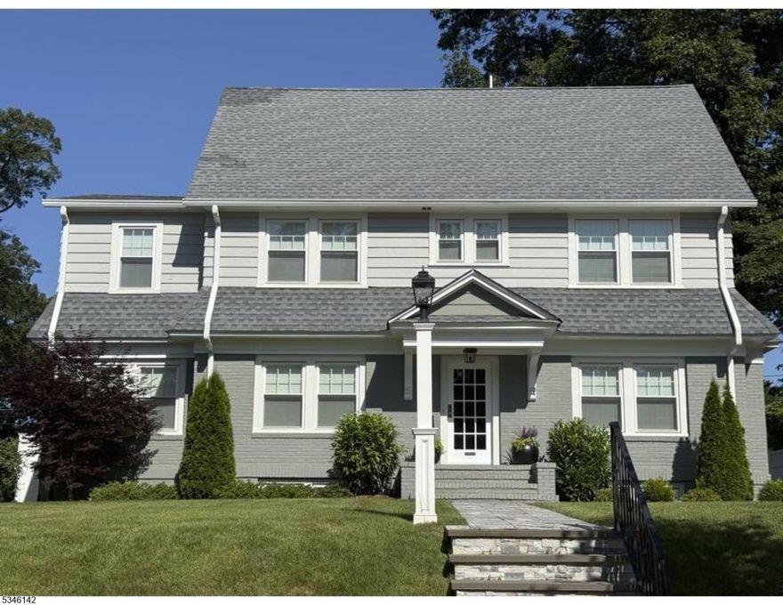 FOR COMP PURPOSES ONLY! Classic on Christopher! Perfectly located so close to Walnut Street village boasting midtown direct train and an array of shops, restaurants, and the farmers market.This beautifully renovated center hall colonial will check your every box. Wonderful blend of open floor plan and warm cozy spaces to make everyone happy! Gracious formal living room with electric fireplace and French doors which access the expansive paver patio and level, private, beautifully landscaped yard complete with irrigation and custom lighting. French doors from living room lead as well to cozy den/office. The kitchen is chefs kiss complete with high end appliances, quartz counters, counter seating, farm sink, ambient lighting, pot filler, custom cabinetry and abundant storage. Gracious dining room with stunning new designer chandelier, convenient mudroom and powder room round out the first floor. The luxe primary suite is a show stopper boasting 2 walk in custom closets and spa- like bathroom w/ soaking tub, shower and double vanity. 2 additional  bedrooms and renovated full bath on second floor. The third floor host 2 more bedrooms,1 with an en suite bath. The icing on the cake is the waterproofed, finished basement which has so many different options  Rec room, play room, home gym, powder room, wet bar, laundry room with custom cabinetry and so much storage.