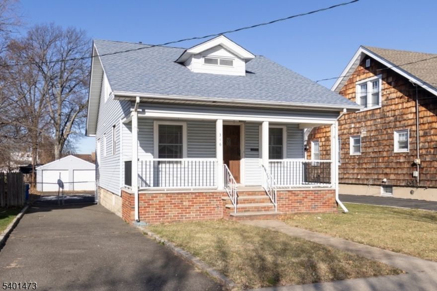 Don't miss this charming 2 Bedroom + Office home in Linden, NJ! Located just 15 minutes from the Linden Train Station and only 30 minutes to NYC, this home is perfect for commuters. The first floor features a covered front porch, spacious living room with electric fireplace, formal dining room, kitchen, a bedroom, and a full bath. Upstairs you'll find another bedroom, a dedicated office space, a full bath, and storage. The basement offers a rec room, extra storage, and a washer/dryer. Enjoy a fully fenced backyard, 2-car garage, and patio great for entertaining or relaxing. Close to shopping, parks, and transportation!