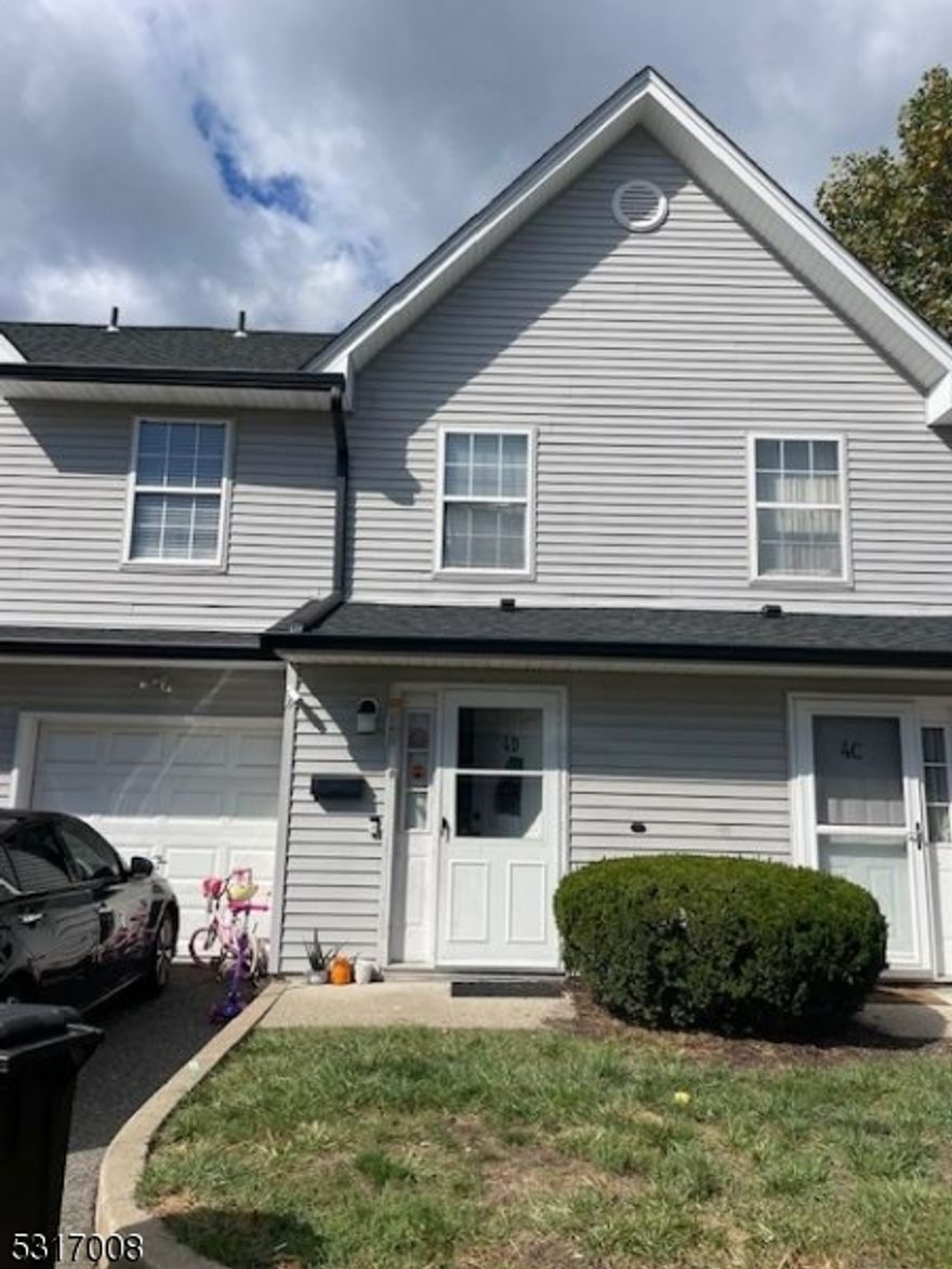 Welcome to a cozy two bedroom, one and a half bath, with laundry on the second floor town house, Spacious rooms with double closets. Deck off of living room, first floor, inside entrance to 1 car garage and additional parking in driveway. HOA association $ 200 covering landscaping and snow removal. Property is less than five minutes away from route 23 and 287. Tenant occupied until February** AT CLOSING SELLER WILL CREDIT PURCHASER $ 4,000 TO REMODEL KITCHEN **