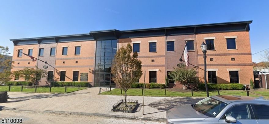 Beautiful Professional Office Space in superbly managed building....900 SF with excellent finishes including glass doors for any office type. Reception Desk, Private Offices and Shared Office, Cafe Bar, dedicated office restroom and common area restrooms. Plenty of assigned and common parking. Direct billed Gas and Elec. Just off Rt 21, Rt 3, walk to restaurants, convenience stores and public transit.