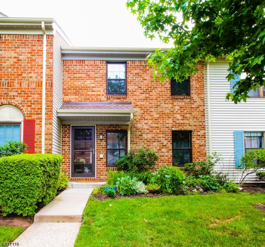 Gorgeous Brick Front Townhome!  Remodeled Kitchen & Bathrooms - Laminate Flooring On First Floor - Recessed Lighting - Beautiful Flat (no pop-corn) Ceilings - Newer Windows & Water Heater- Paver Patio Overlooking Private Open Area -Plenty of Parking - Pool & Tennis Close By - Convenient To NYC Bus/Shopping, Routes 27/1/NJTPK/287, Universities and Hospitals.  2 Parking Spots (1 assigned 1 open) directly in front of unit. 200 feet from the overflow parking lot, association pool, clubhouse, and tennis court. No Pets. Available Immediately!