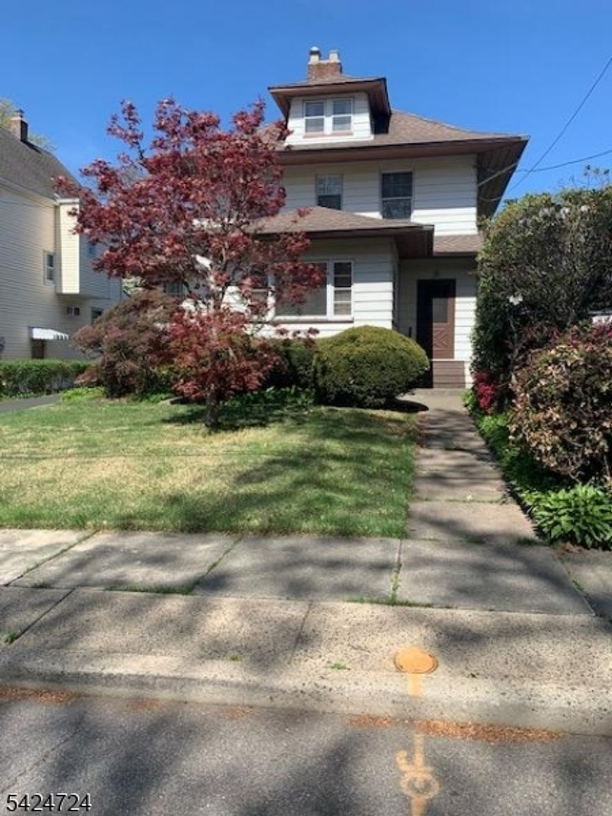 Well Maintained 3BR Colonial on the Nutley- Clifton border. Includes: Living Room, Dining Room, Large Eat in Kitchen w/ walk in Pantry, Sun Parlor (TV Room) with French Doors, Beamed ceilings, Fireplace, Central Air, Detached Garage and large back yard.