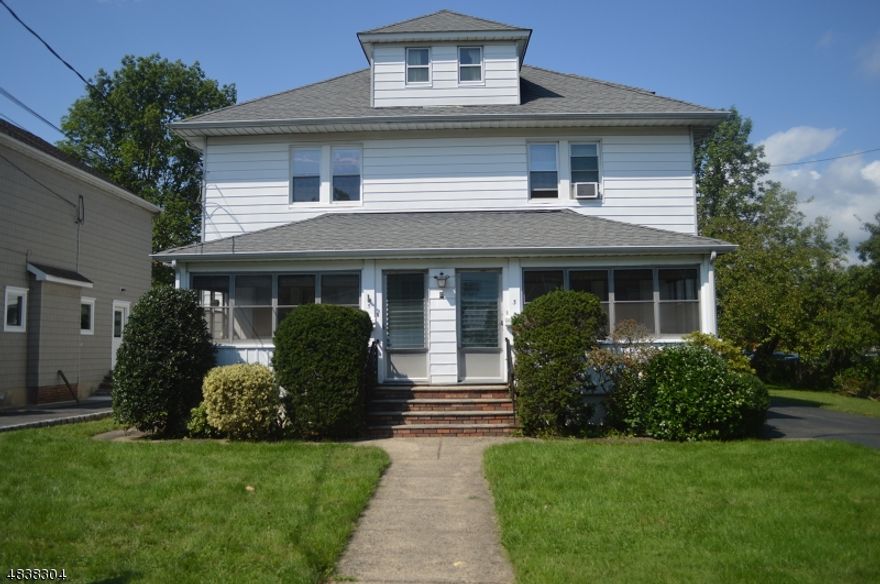Charming and spacious 3 bedroom, 1.5 bath duplex close to town and schools. The first floor offers a screened in front porch, living room, formal dining room, and bright and spacious kitchen. Access to yard and driveway thru kitchen. Three bedrooms and full bath on the second floor.  Features include 9 ft ceilings, central air, finished basement w/ washer/dryer and powder room, 2 parking spaces and green space. Interior freshly painted since last tenant. New dishwasher and counter-tops. Lovingly maintained.  Fantastic location allowing for a short walk or drive to all 3 schools, downtown Summit, shopping, restaurants and NYC transportation.