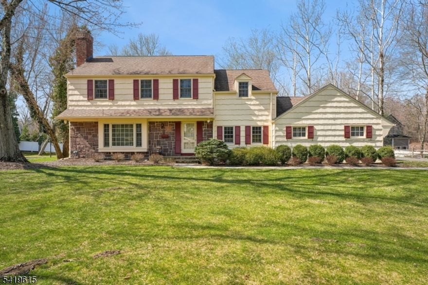 Rare opportunity! This classic 4 bedroom, 2.1 bath, well maintained Center Hall Colonial sits on a quiet street just one mile from Gero Park's tennis, pool, golf, and recreation. Built in 1959 and offered for the first time in 53 years, this home is ready for a complete makeover. Set on .48 acre level lot, it provides a versatile canvas to renovate, expand, or build new in a prime location near top-rated Millburn schools, easy access to trains into NYC, local shopping in town or at The Mall at Short Hills and restaurants. The gracious floor plan features on the main level a spacious living room with a classic wood-burning fireplace and a formal dining room both perfect for entertaining, eat-in kitchen, convenient first-floor powder room, laundry and a den with built-ins. Upstairs, find 4 bedrooms and a primary and full hall bath. Notable features include a 2-car attached garage with first-floor access and wood Pella windows throughout. The large finished basement can be reimagined as well. Envision a massive kitchen/family room expansion. Being sold "as-is" bring your architect to realize the endless potential of this lovingly cared for home.