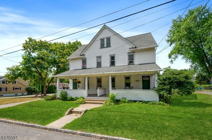 Endless potential, exceptional value!Looking for an incredible investment opportunity! This side-by-side 2-family home has instant appeal for renovators, developers, and investors. Situated on a picturesque, level lot with a semi-circular driveway for extra parking, this home offers six total bedrooms, two full bathrooms, and a detached two-car garage on a quiet street in Wharton. It is near Routes 15 and 80 and convenient to stores, restaurants, schools, and several state parks and recreational areas. With a large, covered porch out front, both units mirror each other and feature hardwood floors and spacious rooms. The first floor layout for each unit includes a large living room, a dining room, a kitchen, and a full bathroom. Off the kitchen, an entry or mudroom area opens to the large, level back yard. The second floor includes the large primary bedroom and two additional bedrooms for each unit. This ideal investment opportunity offers enormous potential.