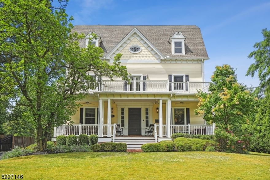 Welcome to the heart of Summit, NJ, where this beautiful 1900's home awaits you. Boasting 5 bedrooms and 3 and a half baths, this residence exudes warmth and character from the moment you step inside. As you enter, you'll be captivated by the grand foyer that sets the tone for the rest of the house. The high wood-planked ceilings and warm wood floors create an inviting atmosphere. The main level of the home is designed with entertaining in mind. The spacious layout allows for easy flow between rooms, making it ideal for hosting. The true centerpiece of the house is the kitchen, which serves as the hub and heart of the home. Equipped with high-end SS appliances, marble countertops, and an oversized island, it is a culinary dream. The kitchen seamlessly opens into the family room, featuring vaulted ceilings and oversized windows that flood the space with natural light. Ascending to the second and third levels, you'll discover the 5 generous bedrooms including the primary, complete with an ensuite bath and a private sitting area making it the perfect retreat. Outside, the property showcases a meticulously maintained yard and landscaping and front porch w/ retractable TV, adding to the overall appeal of this home. Don't forget a whole house generator, humidifier and air purifier system. The location is truly unbeatable, convenient to shopping, dining, and a vibrant community. Experience the warmth, character, and charm of this home. Fireplace and Chimney "as-is"