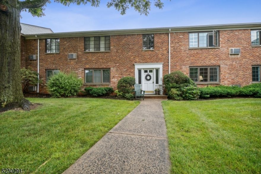 Welcome to this charming 1st floor 2-bedroom condo in the coveted Troy Village community of Springfield, NJ. Upon entering, enjoy beautiful hardwood floors with abundant natural light from your BRAND NEW  WINDOWS. This residence offers modern comfort, style, and care free living with a renovated bathroom, updated kitchen, hardwood floors, and spacious bedrooms.  Located just steps away from Briant Park, you'll enjoy the convenience of a tranquil green space for leisurely strolls. Cool off next summer in the newly renovated community pool.  Embrace the seamless flow and inviting ambiance of this delightful home, where convenience and a desirable location merge into the perfect living experience. HOA fees include heat, hot water, garbage, snow removal, landscaping, exterior maintenance and access to community pool. NO SPECIAL ASSESSMENTS ON THIS UNIT! EASY ACCESS TO NYC by Bus or Town Jitney!