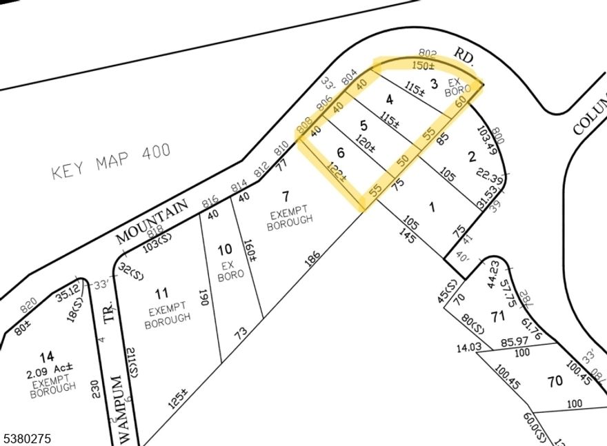 Build Your Dream Home in Hopatcong Boro.  (802-808 Brooklyn Mountain Rd)   Discover this rare opportunity to own a combined 4-lot parcel with prime road frontage on Brooklyn Mountain Road. Offering ample space and flexibility, this property provides the perfect setting to design and build the home you've always envisioned. Nestled in a desirable location in Jefferson, you'll enjoy the balance of privacy, natural surroundings, and convenience to area amenities. Whether you're looking to create a private retreat or invest in future possibilities, this property is full of potential .Don't miss your chance to bring your vision to life on this exceptional piece of land!  Listing Includes 4 Lots Block 40504 Lot 3,4,5 & 6. Approximately 120 ft Road Frontage. All permits, variance approvals at buyer's Expense. Tax assessments are combined for all lots. 802-808 Brooklyn Mountain Rd