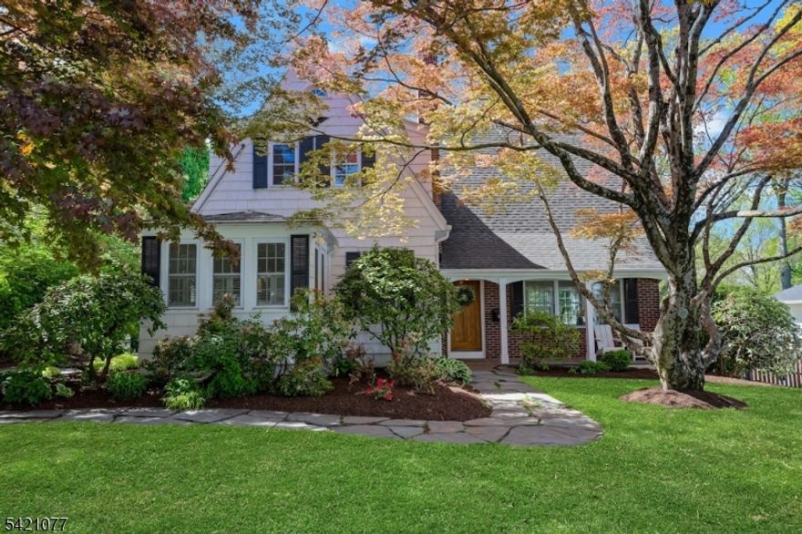 A truly special home that combines character, comfort, and convenience. Ideally located in Chatham Borough with easy access to downtown, the train, and top-rated schools, this home offers an effortless flow for both everyday living and entertaining.This 4-bedroom residence features a beautifully updated eat-in kitchen, a sun-drenched family room with cathedral ceilings, and a charming living room with custom floor-to-ceiling built-in bookshelves and a cozy fireplace. A formal dining room and dedicated home office add to the home's functionality and appeal. The lower level offers a fully renovated recreation room and bathroom, providing valuable flexible living space. A charming outdoor patio and a fenced-in rear yard complete the home's appeal.
