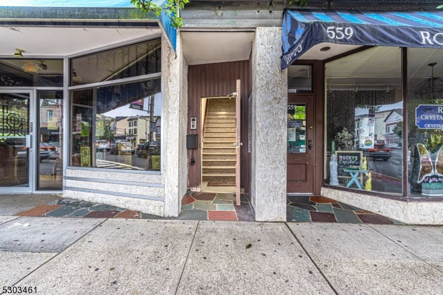 Great Location 2nd floor office space offers 4 Rooms with private bathroom.Sunny Bright , freshly painted , new floor through outCentral Air . newer HVAC .Ideal for professional office.