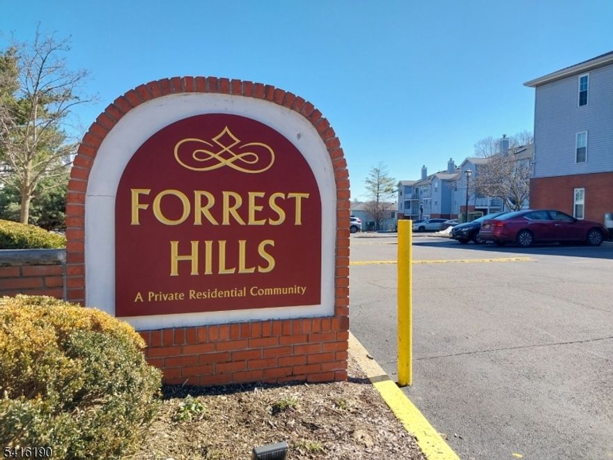 Welcome to an extraordinary 2bedroom condo in the highly desirable Forest Hills neighborhood of Newark. Within a secure gated community that has been cared for and maintained. This lovely 2-bedroom, 1-bath condo offers comfort, charm, and convenience. Enjoy an assigned parking space and an unbeatable location close to NYC transportation and the scenic Branch Brook Park. Private balcony perfect for relaxing. Dining room/ living room combo, kitchen which features microwave, and lots of cabinet space, dishwasher, main baths have dual sinks, ceramic tiles, shower & bathtub, primary bedroom has a huge walk-in closet. An open, airy layout with tons of natural light. The renovated open-concept kitchen has stainless steel appliances, quartz countertops, gray cabinetry, recessed lighting, and a separate dining area perfect for entertaining. Both bedrooms are nicely sized. Additional features include a private balcony, deeded parking space, central air conditioning, forced heat, ample storage, and a perfect location that is close to shopping, dining, entertainment, public transportation and schools. New washer and dryer included. Pack you bags and move right in.