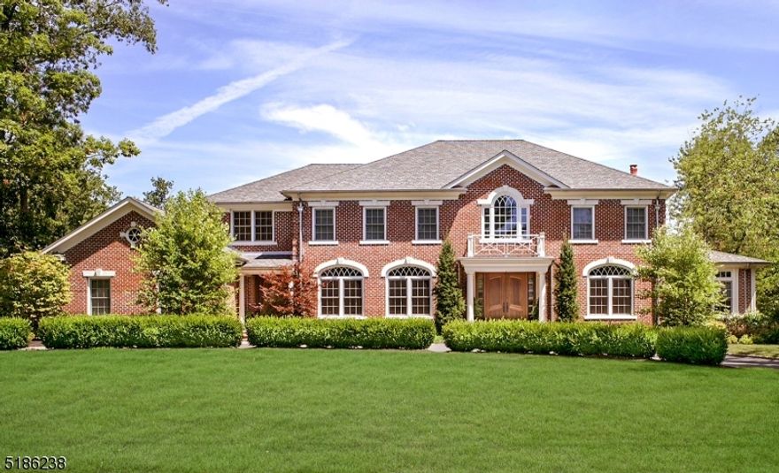 The BEST of New Jersey! Luxury Living located in Livingston's Most PRESTIGIOUS Neighborhood of COVENTRY. RARE 2009 NEW CONSTRUCTION Stately All Brick Custom Colonial sits on a Beautiful LUSH .80 Acre Property.  Boasting OVER 9000+ Sq Ft of Living Space & Most In-Demand MULTI-GENERATION Layout: 6 Bed + 6 1/2 Bath incl PRIVATE GUEST Bedroom & Bath on Main Level. Enter into Soaring Ceiling DOUBLE-STORY Foyer w/STUNNING Curved Staircase Flanked by Formal BANQUET Dining Room & EXECUTIVE Custom Office w/Exquisite Mahogany Built-ins. UNFORGETTABLE in the RICH Tradition of Bull & Bear Billiard Room with Wet Bar & Temperature Controlled 300 Bottle Wine Closet. Formal Living Room with RICH COFFERED Ceilings warmed by Gas Fireplace & Walkout to Covered Stone Patio & Dream Backyard w/Sport Court, Firepit, Hot Tub & Putting Green + Great Potential for PERFECTLY POSITIONED In-Ground Pool. GOURMET Custom 550+ sq ft EAT- IN Kitchen w/ Designer Appliances, 2 dishwashers & Butler's Pantry w/built-in Miele Coffee/ cappuccino maker. Convenient  laundry room in mud room. 2nd level MASTER En-Suite w/SPA LIKE Bathroom, Gas FP & 2 Walk-In Closets. 2nd Level includes 3 Additional All En-Suite Bedrooms & walk in Laundry room . Full OUTRAGEOUSLY Finished Basement Boasts 3,000+ Sq Ft with Approx 11 Ft Ceilings: REC Room, Golf Room, Home Theatre, Wet Bar, GYM, Bedroom #6 and Full Bath. Unique & Exquisite details & Updates throughout the home. Top Rated School District. Move Right in and Enjoy!