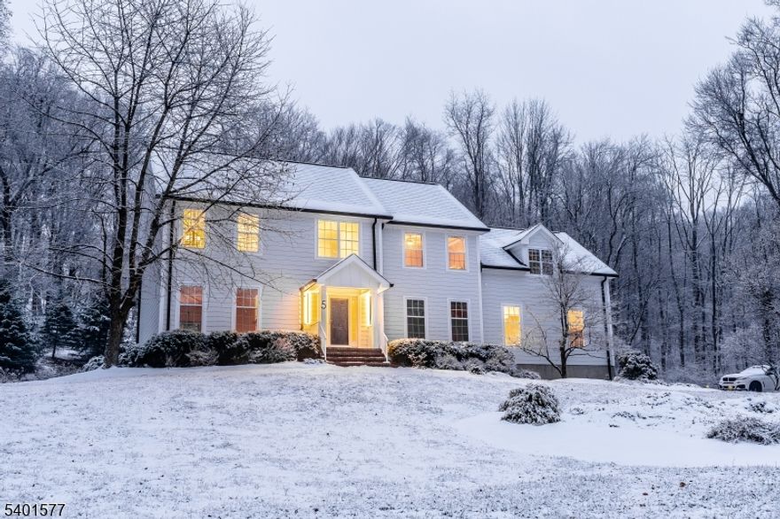 Welcome to a rare lakefront offering in the highly sought-after Hidden Valley, an intimate private community of just 43 homes. Perfectly positioned on 3.6 acres of pristine lakefront land, this 5-bedroom, 4-bathroom residence offers breathtaking water views, exceptional privacy, and a truly peaceful setting.Designed to feel both welcoming and refined, the home delivers a warm, comfortable atmosphere that blends seamlessly with its natural surroundings. Expansive views of the lake create a calming backdrop throughout the property, making everyday living feel like a retreat.The exterior has been completely renovated with premium materials, including a brand-new CertainTeed Grand Manor roof, James Hardie Arctic White plank lap siding, and AZEK trim, all professionally installed and enhanced by a custom front portico that elevates the home's curb appeal. These improvements are backed by transferable manufacturer and labor warranties, providing long-term peace of mind for the next owner.Set within a quiet and secure lake community, this home offers the rare combination of lake view living, acreage, and privacy, all while remaining conveniently located near major routes, shopping, and dining.Opportunities to own a lake view home of this caliber in Hidden Valley are exceptionally rare. This is a property that must be experienced to fully appreciate its setting, craftsmanship, and lifestyle. Seller has to relocate due to a family loss; lovingly renovated home now needs new owner.