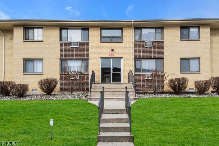 This move in condo is on the first floor. It's a well maintained unit with wood floors. Well maintained! There's nothing to do but unpack. There's an upgraded kitchen and the whole unit is freshly painted. Laundry is available in the next building. The development has a pool, playground and plenty of parking spaces. Close by you will find plenty of stores and all main highways to NYC.