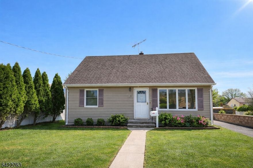 Charming updated Cape Cod home in desirable Pompton Lakes! This detached property features 3 bedrooms and 1 full bath, offering a perfect blend of classic character and modern updates. The home boasts a bright and inviting layout, an updated kitchen, bath, and well-maintained living spaces throughout. Enjoy a private yard ideal for relaxing or entertaining. Conveniently located near shopping, dining, parks, and major commuting routes this move-in-ready home is a must-see!