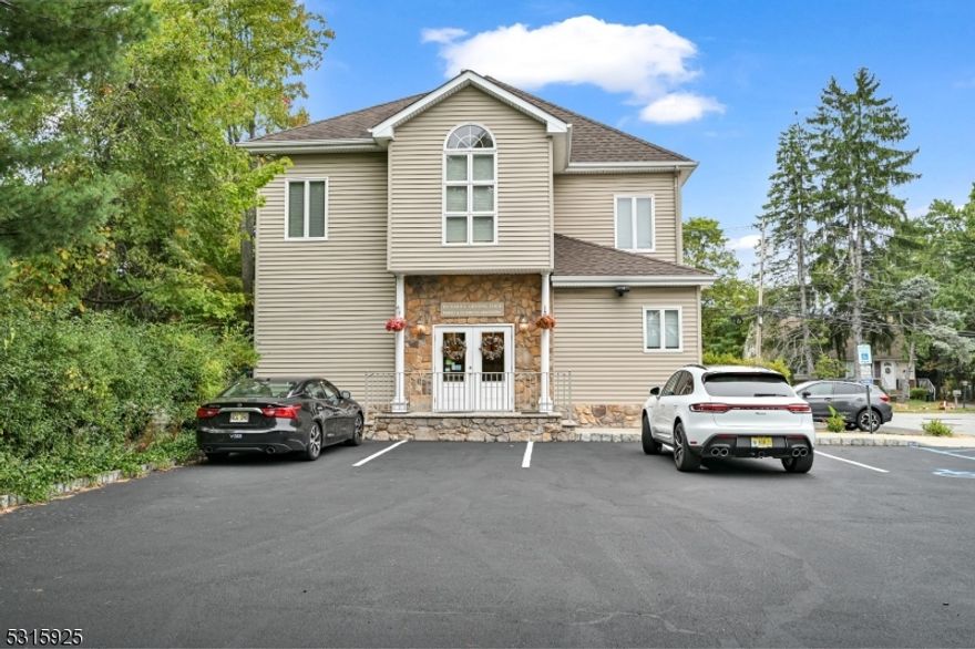 Discover this state-of-the-art commercial rental near downtown Denville. Perfect space for therapists, lawyers or other professional businesses. This stunning building offers a modern environment with an exclusive parking lot for convenience. Flexible interior layout can be customized for private offices or meeting rooms with kitchenette area and half bath. Elevate your business presence in this prestigious setting.