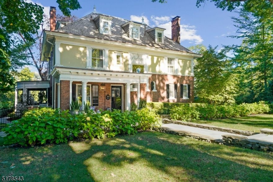 One of Summit's Northside original homes completely renovated and updated for today's living.  Impeccable design and sophistication has been captured and featured in several designer publications of this one-of-a-kind manor home. Gourmet kitchen with large center island, separate breakfast room with fireplace, and grand great room offers open modern living. The sophisticated glass sunroom with curved, floor to ceiling glass windows, was updated in 2017 and overlooks the recently built stone terraces with 2 fireplaces, outdoor kitchen and magnificent yard.  Ground level has a workout room, Sauna, Spa Bathroom, family room and wine room.**FP's/Chimneys/Flues conveyed in as is condition with no known defects**