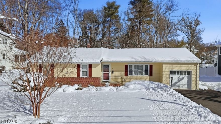 Don't miss this opportunity to renovate, update, or expand this ranch-style home on a sprawling .46-acre (100 x 199) lot in a prime New Providence location. This property is a wide-open canvas for an investor or a buyer looking to build serious equity. The interior features a practical layout with three bedrooms and 1.5 baths on a single level, including a one-car attached garage and a basement with a finished recreation room. It provides a solid opportunity for a modern overhaul or a large-scale addition that takes full advantage of the deep, level backyard. The location offers significant lifestyle benefits, situated less than a mile from the New Providence Train Station. Residents have access to the borough's top-rated school system and are minutes away from the shopping and dining amenities of Springfield Avenue. With nearly half an acre of land to work with, this is a rare find for anyone looking to secure a large footprint in a sought-after residential pocket. Fireplace, flues, chimney sold in As Is condition. Please do not walk to property without a previously scheduled/approved appt.