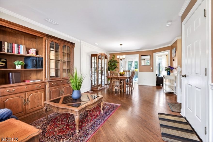 Welcome to Meadowview at Millington! Prime location for commuters, close to NJ Transit services, major highways, shopping, dining and parks... this 3-bedroom, 2.5 bath home has a first-floor open concept with plenty of natural light...Hardwood floors on first floor including LR/DR and Family room with a gas fireplace...off the galley kitchen there is sliding doors to a private Trex deck with gas hookup for your grill...Also on first floor is a powder room & access to one car garage with storage...Upstairs, there are a main bath, laundry room and 3 generous size bedrooms w/carpet and plenty of closet space...the spacious MBR has a full ensuite bath w/dual sinks, jetted tub w/shower and walk in closet.  On the third level is a large Loft with storage area, this bonus room can be a home office, playroom, etc... waiting for you to decide what comes next!  Other features are a Front door ring camera, Digital front door lock, Nest thermostat and Alexa Smart light switches in Dining Room & MBR