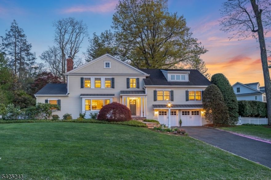 THOUGHTFULLY UPDATED AND BEAUTIFULLY MAINTAINED COLONIAL SPLIT, LOCATED NEAR THE HEART OF DOWNTOWN CHATHAM! Exquisitely renovated & expanded in 2008, 12 Hilltop Terrace offers a spacious floorplan for modern day living & entertaining. Entry Level features Foyer, Living Room with fireplace, cozy Den with built-ins & inviting Sun Room, Dining Room & Kitchen which overlook charming custom designed private backyard maintained by owner-gardener. Eat-in Kitchen with dining nook boasts custom cabinetry, granite countertops, center island, designer SS appliances inc. Viking gas range & fridge & opens onto a spacious backyard patio framed by flowering plants and lovely sunset views, plus Half-court basketball hoop & gardener's shed tucked at back of fenced-in property. 2nd Level has 3 Bedrooms with organizer-closets & gorgeous Full Bath sparkling with space & high-end fixtures. Incredible Primary Suite on 3rd Level is true retreat with Walk-in Closet, marble-adorned Bathroom with double vanity, walk-in steam shower + soaking/spa tub & expansive Bedroom brimming with light & space yet still cozy with gas fireplace, custom built-ins & private balcony. Ground Level has mudroom access to 2-car Garage, Powder Room & Instagram-worthy Laundry Room. Lower Level offers a large Family Room & tons of storage. Too many amenities to mention. Thoughtful design, central location & great schools, this home has it all!