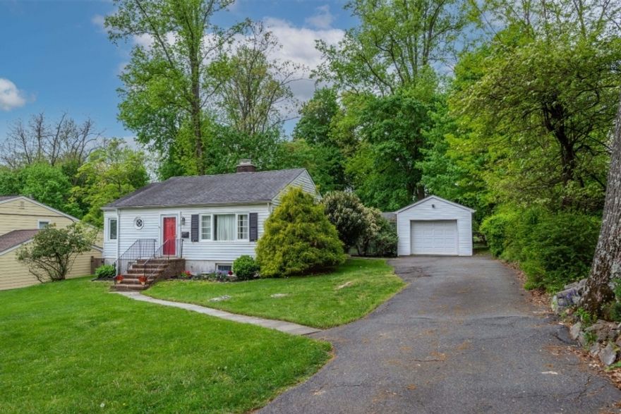 Charming & Updated! One floor living sweetly nestled on a quiet street. Renovated in 2018 with an eat-in kitchen, large living room w/brick fireplace, 2 bdrms including master w/walk-in and renovated 1 bath is a FIND!! Boasts tons of great features like recessed lighting, wainscoting, neutral paint colors & refinished hardwood floors. Large, sunroom is great for entertaining or enjoying your morning coffee! The one car garage and basement space provides for plenty of storage space. Laundry, dishwasher, central air.. Check, check & check is a renter's dream. With all of these great home features, the best may be the .25 acre level property, completely fenced-in w/fire-pit just in time to enjoy the nice weather these coming seasons. Lovely, quiet neighborhood with all of the benefits of Downtown Morris Plains living. Just a short walk to NYC direct train station & bus, restaurants, shopping & easy access to Morristown & major highways.