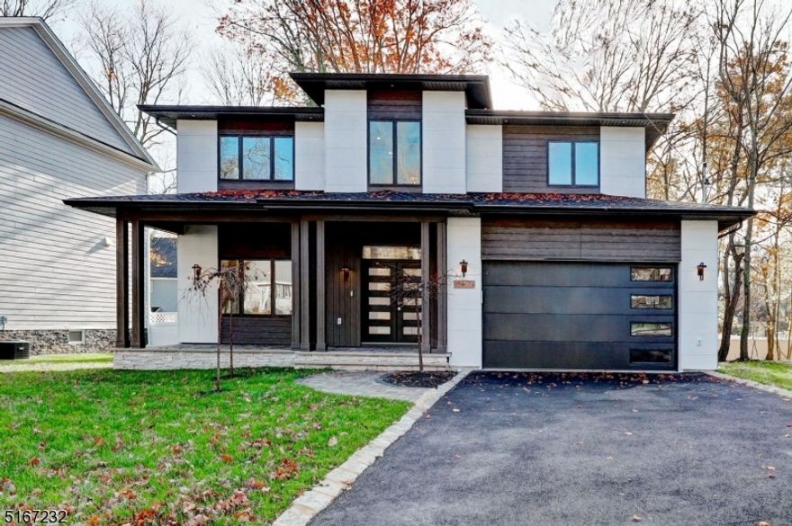 Incredible new construction comes with incredible offerings. Designed & built by NJGCB, a local design-build firm vetted by NJ Builder Assoc&Forbes Council  Modern home offers 3200 SF living space+1400 sf of finished walkout basement. Two story grand entry foyer, formal LR/DR w extensive Millwork, trim & custom tile work, 6BD, 5.5 bathroom. Gorgeous HW leads to the expansive modern kitchen & family room w gas Fireplace & sliders to patio. The kitchen is complete with high-end SS appliances, waterfall center island, quartz counters, custom cabinetry, butler's pantry & walk-in pantry. 1st floor offers en-suite for guests/office, powder room & mudroom. The 2nd floor consists of 4BDs, 3BAs w MBD, finished walk-in closets & a spa-like bath w a soaking tub, stall shower w rain shower head & dual sinks & laundry. The finished basement offers recreation room, bedroom, full bath, bar w beverage fridge & media room. This home is located on a beautiful tree lined quiet street of Hillside section of Livingston. Close to everything and 0.3 miles to hillside elementary school.