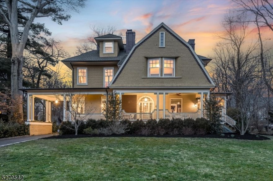 Stunning Home with captivating Victorian + Craftsman influences, located in the historic Montrose neighborhood. Upon entry, you are greeted by a grand foyer boasting exquisite woodwork and soaring ceilings, leading to an expansive living room featuring a dramatic fireplace, extraordinary woodwork and original glass bookcases spanning an entire wall. Additionally, you'll find a charming TV/Sitting room w FP, a huge enclosed side porch and a stunning Sunroom. Beautifully maintained hardwood floors with ribbon inlay transition you through to the elegantly appointed dining room that sets the stage for memorable dinner parties, with the option to extend festivities onto the exceptional covered front porch. A Designer-renovated eat-in kitchen strikes a perfect balance between modern convenience and historic charm. Upstairs, the generous primary suite offers a renovated ensuite bath with double sinks, and two closets. The second floor is complemented by a three-bedroom wing w dedicated Family room. The third level provides ample space for artists, gamers and guests alike. Additional features include a whole house generator, second-floor laundry, freshly painted exterior, and large storage basement. This home's garage is unlike any other you've seen - its the gar-bar, recreation space of your dreams and it must be experienced in person to believe. This is a true Montrose gem!