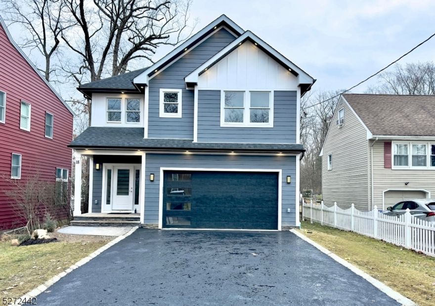 Welcome to this exquisite 7 bed, 5.5 ba Custom Colonial on a .25-acre R3 plot boasting over 5000 sf of meticulously crafted living space spanning three luxurious floors.Upon entering, you're greeted by a grand 2-story foyer, featuring wide-plank hardwood flooring that flows gracefully throughout, complemented by trim work and custom millwork, creating an ambiance of timeless elegance.The expansive main floor, featuring a chef's kitchen equipped with high end SS appliances, one side waterfall center island, adorned with quartz countertops and ceiling-height cabinetry. Adjacent, the dining room sets the stage for memorable gatherings, while the family room, adorned with an inviting electric FP opens up to a charming paver patio and a fully fenced, flat backyard, ideal for outdoor relaxation. Convenience meets luxury with an en-suite bedroom perfect for guests accompanied by a thoughtfully designed powder room and a functional mudroom, ensuring effortless everyday living.Ascending to the second floor, discover five spacious bedrooms, including a lavish Primary Suite featuring a generously sized custom walk-in closet and a spa-like ensuite bath, boasting a soothing soaking tub and dual sinks, offering a sanctuary of tranquility and rejuvenation.Unwind and entertain in style within the fully finished basement, offering a sprawling rec rm, an additional Bed rm, and a full bath, providing endless possibilities for relaxation and recreation. Comes with10-YEAR BUILDER WARRANTY