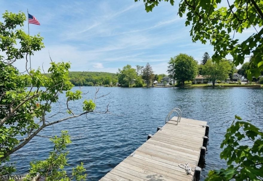 Perched at the high point of Upper Greenwood Lake?s southern peninsula, this contemporary home is a front-row seat to nature?s best work. If you?ve been chasing a lifestyle that feels like a permanent vacation without the hefty tax bill, you just found the "Golden Ticket" of lakefront living.  Airy, modern and sun-drenched, this 3-bedroom, 2-bath open concept has been thoughtfully designed. The kitchen has freshly painted cabinetry, sleek stainless appliances, and a dedicated pantry. The living area, anchored by an inviting wood-burning stove, spills into dining and family spaces where floor-to-ceiling glass acts as a live canvas for the panoramic water views. A bedroom with dual closets, and full bath can also be found on the main floor.  The entire upper level feels like a sanctuary, with a primary suite that has a walk-in closet and a spa-inspired en-suite bath. The second bedroom, office nook, and convenient laundry room complete the second floor. With a new roof, vinyl siding, and detached two-car garage, and plenty of room for guests, the only thing on your "to-do" list is relaxing. Enjoy year-round serenity, & explore the potential to dock on the lake with an optional association membership. The private UGL community offers exclusive amenities: a members-only beach & clubhouse, motor boating, kayaking, fishing, jet skiing, & year-round activities. All just one hour from NYC & close to dining, shopping, ski resorts & golf courses.