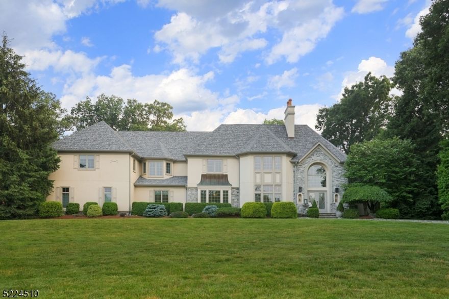 A very special place for your next home! Exquisite updated 5BR, 5.1BA Colonial sits prestigiously on cul de sac w/ paver circular driveway & meticulously maintained professional landscaping. Set on 1.5 acres, this home boasts 7,336+ sq ft of luxury living spaces (5,336 +2,000fin LL). Gourmet kitchen is the heart of the home fully equipped w Sub Zero ref, Thermador double oven, & Viking 6 burner gas cooktop, gorgeous wood cabinets, granite counters, center island breakfast bar, 2 pantries & sun-filled 2 story breakfast area. Gracious 2 story family room w/ gas FPL is bathed in natural light from picturesque windows & views of the backyard oasis! Convenient 1st fl home office/library, 1st fl BR & full bath (2019), perfect for guests or multi-generational living, beautiful LR w/ FPL open to formal DR for entertaining. The showstopper is the backyard oasis with southern sun exposure, heated, pool (resurfaced 2022) w/ built-in slide, waterfall & spa, gazebo & playground. A true staycation! Spacious & luxurious primary suite features tray ceiling, picture windows w/ views of backyard & 2-sided gas FPL, 2nd office/dressing rm & 2 customized walk in closets, renovated BA (2019) w/ radiant heated fls & large steam shower. 3 add'l BRs, one ensuite and one Jack &Jill BA. Finished lower level has a flexible layout with full BA, rec rm, playroom, gym, wine cellar & wet bar w/beverage fridge. Roof and new gutters 2021 w Azack trim. This home is a true gem!