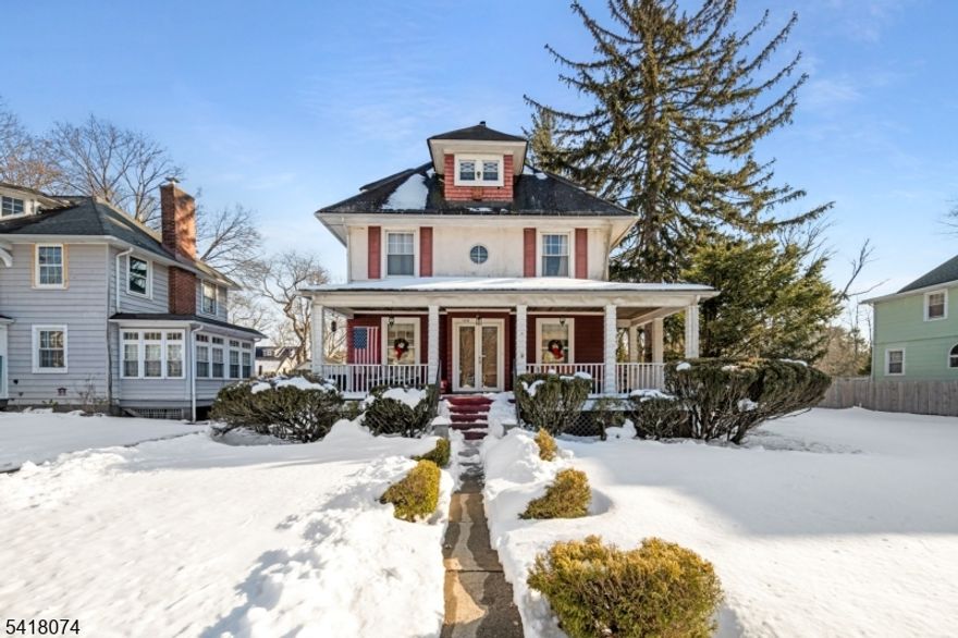 Handsome 1920s home full of spectacular original details set on wide, boulevard-style street amongst other grand homes. Impeccable curb appeal accented by deep, covered, wraparound front porch ideal for slow afternoons sipping drinks w/ the neighbors. Huge, almost ½-acre lot with mature trees. Upon entry, find showstopping parquet/ribbon-inlaid hardwood flooring, thick recessed panel moldings, large windows, two fireplaces & grand rooms w/ high ceilings. Timeless Floorplan perfect for modern living & entertaining. The Living Room boasts original stained-glass window & crystal chandelier, delicate decorative moldings. Dry Bar w/ glass-front cabinetry opens to Eat-In Kitchen w/ tile flooring, ceiling molding, newer granite countertops & view of expansive Backyard. Mudroom offers Storage & easy access to long Drive. Gracious Sitting Room w/ fluted columns & rich moldings. Overlooks magnificent, wide staircase w/ gorgeous landing that boasts parquet/ribbon-inlaid flooring & 1920s bench beneath a pair of Windows. Serene, spacious Primary Bedroom offers 2 Windows, each set at an angle, double-door Closet. Also find 3 more good-sized Bedrooms & Full Hall Bath offering lovely vintage tile flooring, tub/shower w/ tile surround. Third Level is full of potential w/ tall ceilings, mix of finished/unfinished rooms & many windows. Unfinished Lower Level could offer more living space. Tucked just beyond Hillside Historic District, 1218 Martine is an impressive home not to be missed!