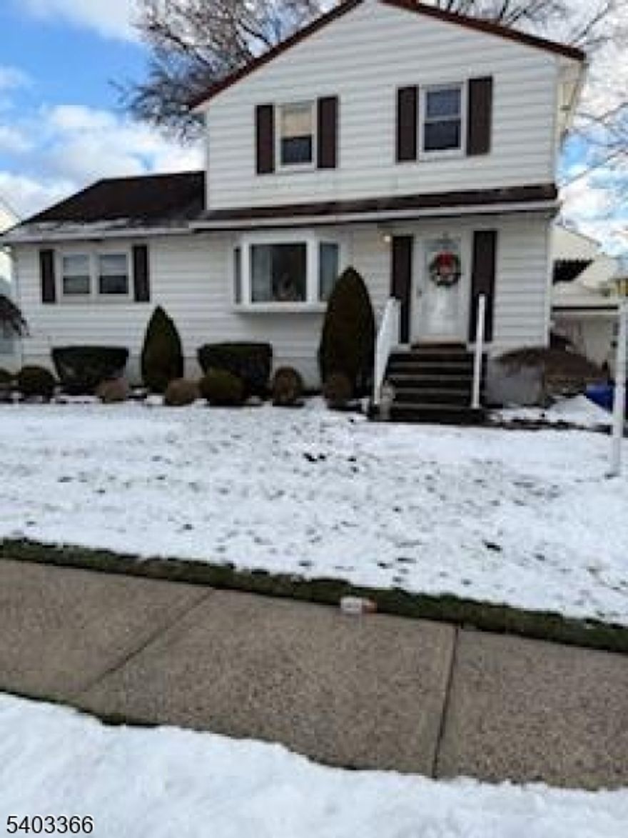 A true diamond in the rough!  Dont miss the opportunity to view this sunkissed home located in a prime saddle brook location!  Enter into a lovely l/r w/large bay window and h/w floors under carpeting, a warm, inviting d/r w/ large bay window overlooking beautiful yard, primary first floor b/r, eik w/ample cabinets and newer stove and refrigerator .Updated bath with jacuzzi tub!  Second floor boast two large b/r, attic access and a full bath (non functioning with no guarantees to condition of fixtures or plumbing).   Full finished basement with classic retro bar!!  detached garage and large property!  Walking distance to school!  Convenient to everything!   Must see to really appreciate!!  Home being sold "as is"     Seller has accepted an offer.  Thank you so much for showing the home and for  all your efforts and hard work.  Good luck to you and your buyer in the future.