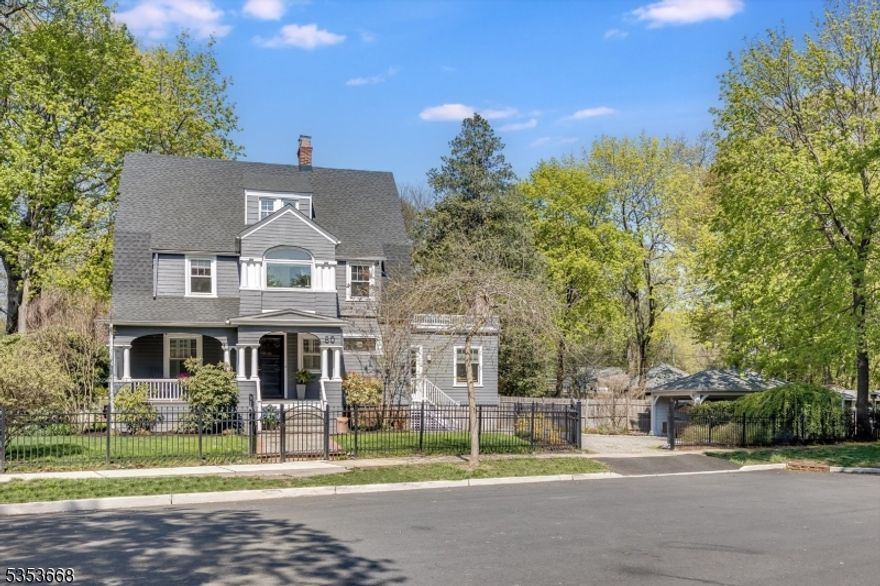 The very best of Glen Ridge living. Queen Anne Victorian has been meticulously updated, preserving the detail of its original design customized for modern living.Tucked away on a secluded cul-de-sac,the exquisite property has it all! This light filled open floor plan flows from the LR with a gas fireplace, through to the DR to a chef's kitchen, equipped with quartz countertops, large quartz island, and top-of-the-line appliances. Familyroom complete with a gabled skylight and custom wood burning fireplace. The 2nd level features 3 spacious bedrooms, a light filled home office with a view of the fully fenced in yard, renovated full bath complete with soaking tub and heated floors. The 3rd level is a dedicated owner's retreat with vaulted ceilings and custom built-ins throughout. Every detail has been considered in the form of generous closets & full wall built ins for organization. The en suite bath includes heated floors, double vanity and oversized shower.  The finished basement incorporates a laundry room, familyroom, workout room and full bath. You will be WOWED by the private backyard oasis that includes a fully outfitted outdoor kitchen under a beautiful heated pergola, as well as a built-in gas fireplace.Not to mention, a new roof and air conditioning unit, sprinkler system, whole house generator, car charger, all on a fully gated property. Conveniently located a short distance from 2 train lines,Glen RIdge's prestigious schools, restaurants and shops! This is the one!