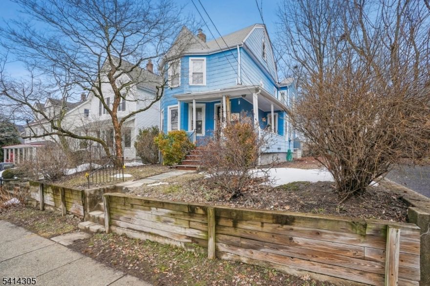 Calling all contractors!  This 4 bedroom, 2 bathroom home is in need of a total renovation.  Great location close to the train and Montclair High School.  Currently there is no water or heat in the house due to the water line from the street bursting during the cold snap this winter.  Oil tank removed from underground and replaced by an above ground tank.  R2 zoning so could possibly be expanded to a multi-family.  Sold strictly in AS-IS condition.