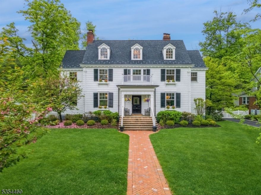 Exquisite Estate Home on Edgemont Park.  Perched on the threshold of Edgemont Park, this exceptional home beautifully combines the enduring charm of early 1900s architecture with sophisticated modern updates designed for today's lifestyle. Thoughtfully renovated throughout, the home offers an ideal balance of functionality, comfort & style. Its prime location provides direct train access to New York Penn Station or Hoboken, with downtown Watchung Plaza just moments away for convenient shopping, dining & local amenities. Inside, you'll find six spacious bedrooms among 14 total rooms, including a dedicated workout space. Elegant formal living & dining rooms, a cozy family room, & a screened-in porch provide inviting spaces for daily living & entertaining. Additional features like the finished basement, second-floor laundry & mudroom enhance everyday convenience. The gourmet kitchen is a standout, equipped with high-end appliances including a commercial-sized fridge/freezer, double oven, large wine cooler & a Miele coffee/espresso station in the butler's pantry. A dramatic waterfall island & oversized 48 inch undermount sink make this a true chef's haven. The screened-in porch opens to a professional-grade outdoor grilling area, while the expansive Bluestone patio invites relaxation & alfresco dining. The fenced backyard is a dream for all ages, featuring a playground, treehouse & trampoline offering something for everyone .A timeless blend of classic elegance & modern luxury.