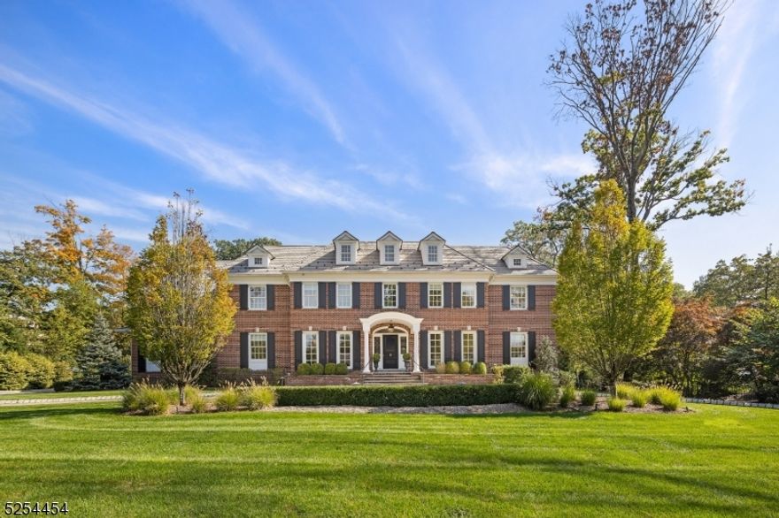 Modern Elegance, Classic Design, Quality of contruction and Custom millwork come togther in this Stunning Home on a coveted street in Saddle River! Built in 2016 by George Kevo and Architect Robert Zampolin, this Special home boasts 10 ft ceilings on main level, hwd floors and the Ideal floor plan- open flow and perfect for today's lifestyle! You will love the custom kitchen, Sun-filled Great rm and bar. The formal dining rm is perfect for entertaining. The study is a splendid getaway to work/relax by the fire. Also on the main level is a ensuite, powder rm and full pool bath w/laundry. Take the grand staircase to the second floor where you will find a Primary suite with 2 Custom WIC, a primary bath that is unparalleled and a wet bar. Also 3 add'l ensuites and a massive laundry rm. The basement has high ceilings, Fireplace, plumbed for a fbth and walkout to yard. Amenities inc elevator, front/back staircase, 4 car gar,generator,smart home and so much more. Amazing Opportunity!